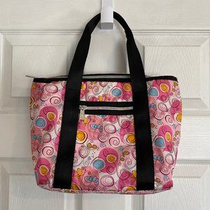 Zeca Pink Dot Design Lunch Bag